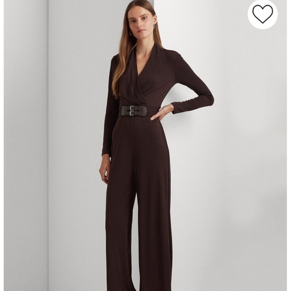 Lauren Ralph Lauren Pants - NWT RALPH LAUREN BELTED STRETCH JUMPSUIT